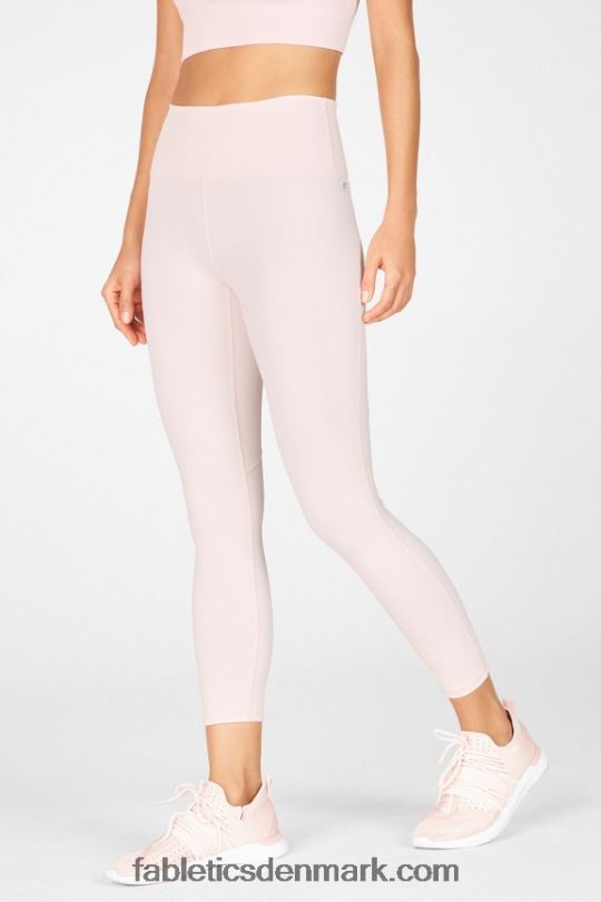Fabletics Kvinder Define powerhold højtaljet 7/8 legging 33 PNX2T712 mineralgrå/klassisk hvid