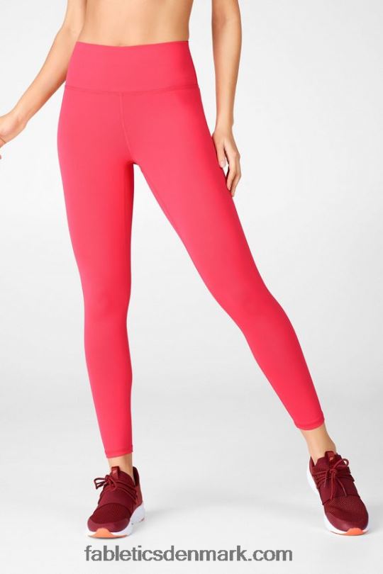 Fabletics Kvinder Define powerhold højtaljet 7/8 legging 34 PNX2T716 bamse stort camo/pilebark logo