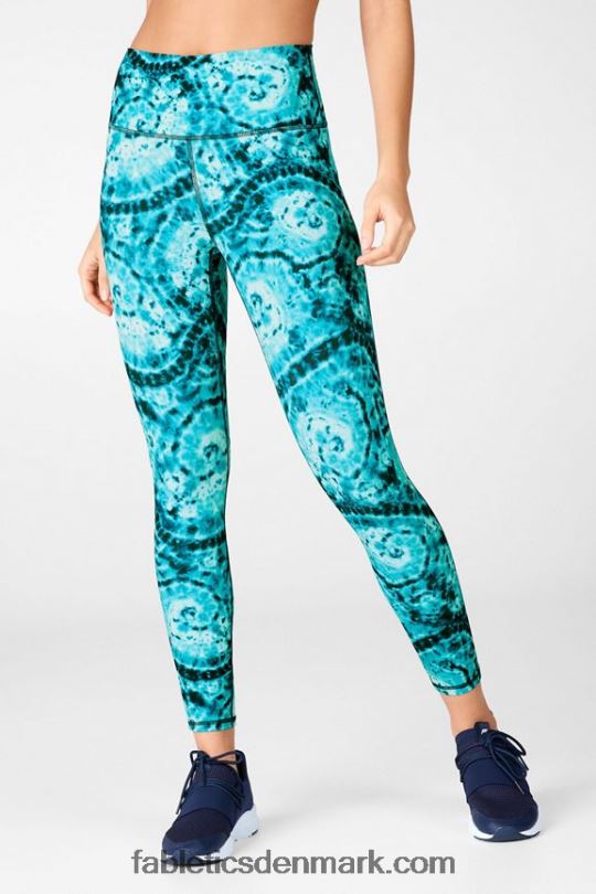 Fabletics Kvinder Define powerhold højtaljet 7/8 legging 35 PNX2T719 piscina/elektrisk kirsebær logo