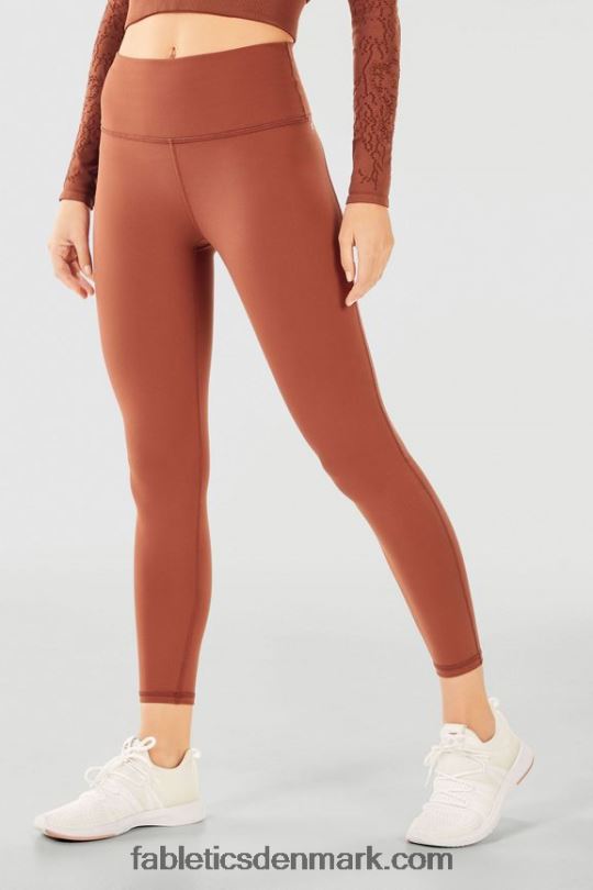 Fabletics Kvinder Define powerhold højtaljet 7/8 legging 35 PNX2T720 elektrisk kirsebær klassisk leopard/sort