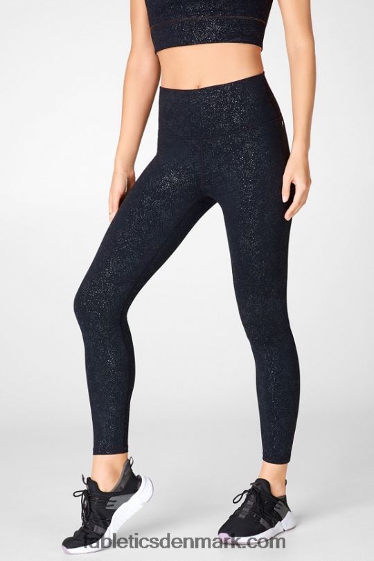 Fabletics Kvinder Define powerhold højtaljet 7/8 legging 35 PNX2T721 limeade/mineralgrå/hejre logo