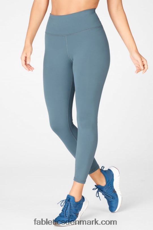Fabletics Kvinder Define powerhold højtaljet 7/8 legging 36 PNX2T727 sort/tin marmoreret zebra