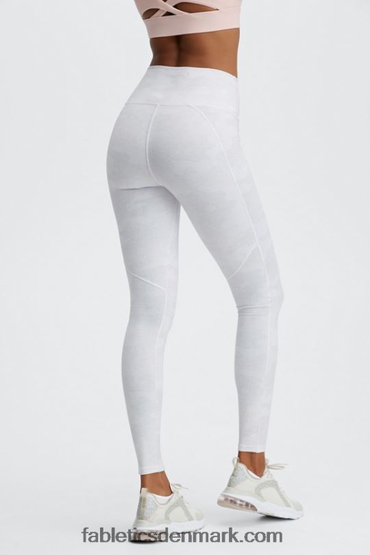 Fabletics Kvinder Define powerhold højtaljet legging 74 PNX2T976 hvid lyng camo