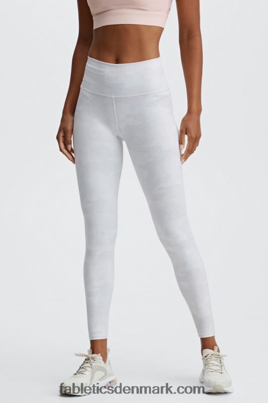 Fabletics Kvinder Define powerhold højtaljet legging 74 PNX2T976 hvid lyng camo