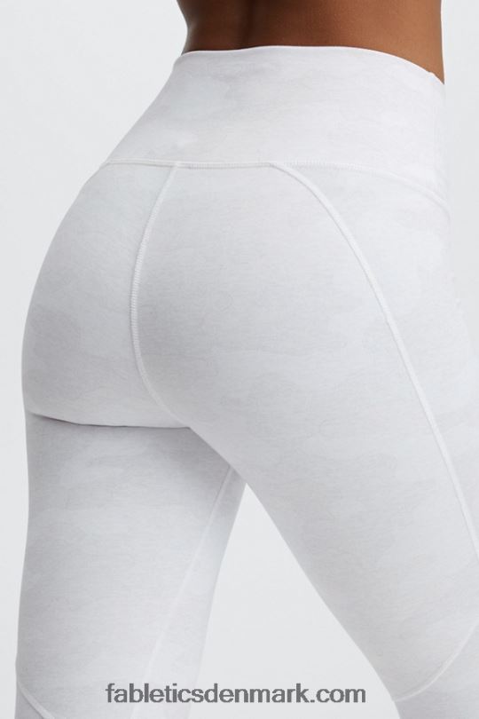 Fabletics Kvinder Define powerhold højtaljet legging 74 PNX2T976 hvid lyng camo