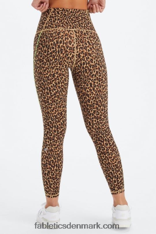 Fabletics Kvinder Define powerhold ultra hw 7/8 legging PNX2T1014 bølget gepard/highlighter