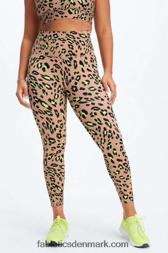 Fabletics Kvinder Define powerhold ultra hw 7/8 legging PNX2T1015 ørken bølget løve