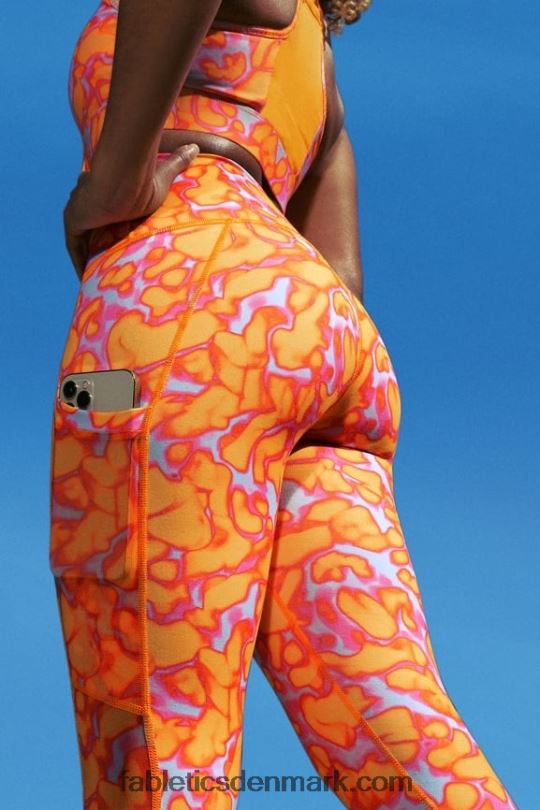 Fabletics Kvinder On-the-go powerhold højtaljet capri 44 PNX2T767 sort/salt spray