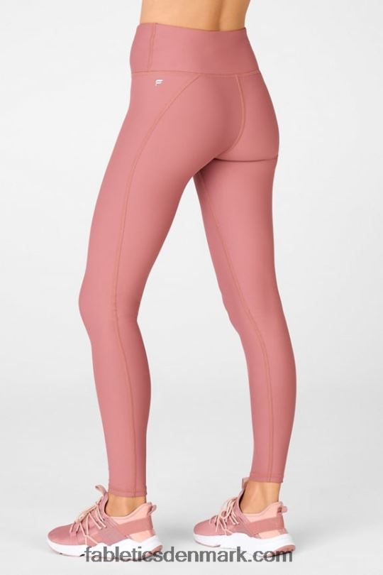 Fabletics Kvinder Therma-flex essentiel legging med høj talje PNX2T1202 kirsebær mokka