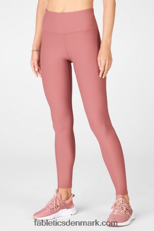 Fabletics Kvinder Therma-flex essentiel legging med høj talje PNX2T1202 kirsebær mokka