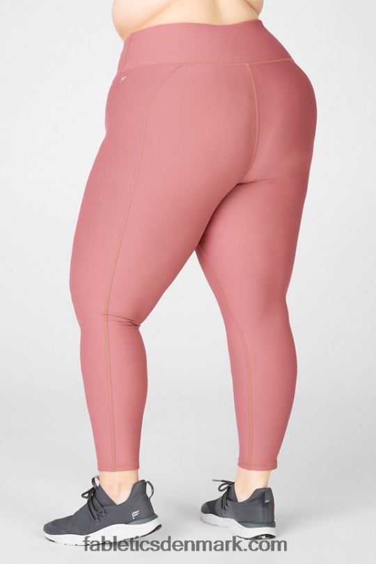 Fabletics Kvinder Therma-flex essentiel legging med høj talje PNX2T1203 kirsebær mokka