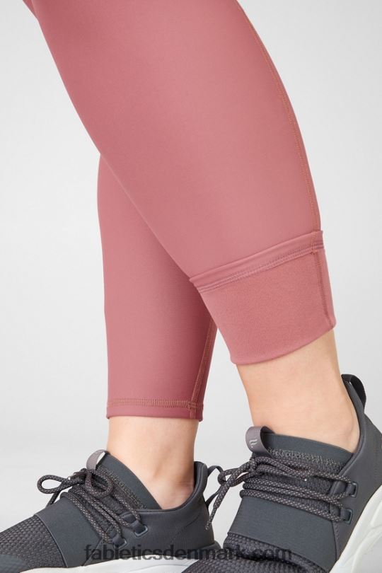 Fabletics Kvinder Therma-flex essentiel legging med høj talje PNX2T1203 kirsebær mokka