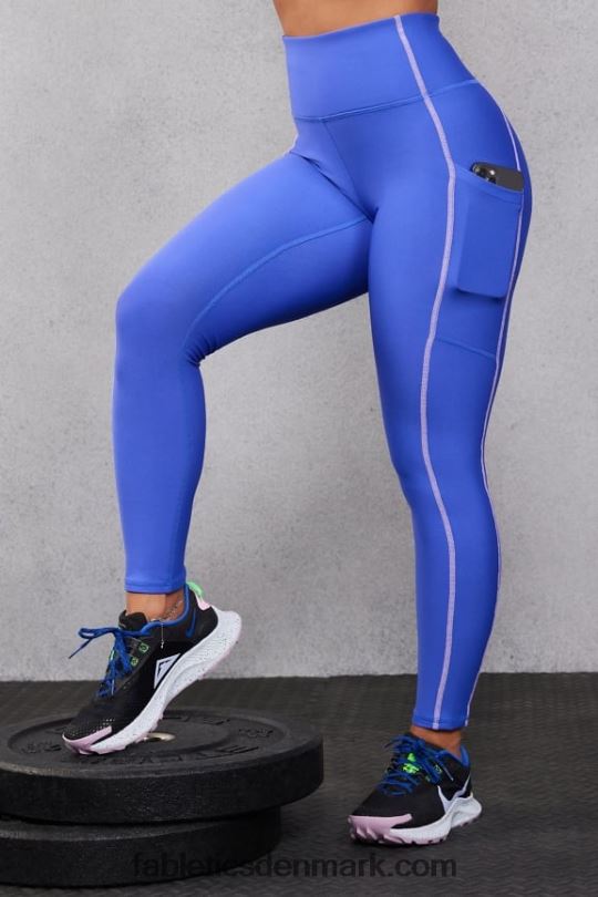 Fabletics Kvinder Therma-flex højaljet lommelegging PNX2T1035 piscina/mineralgrå