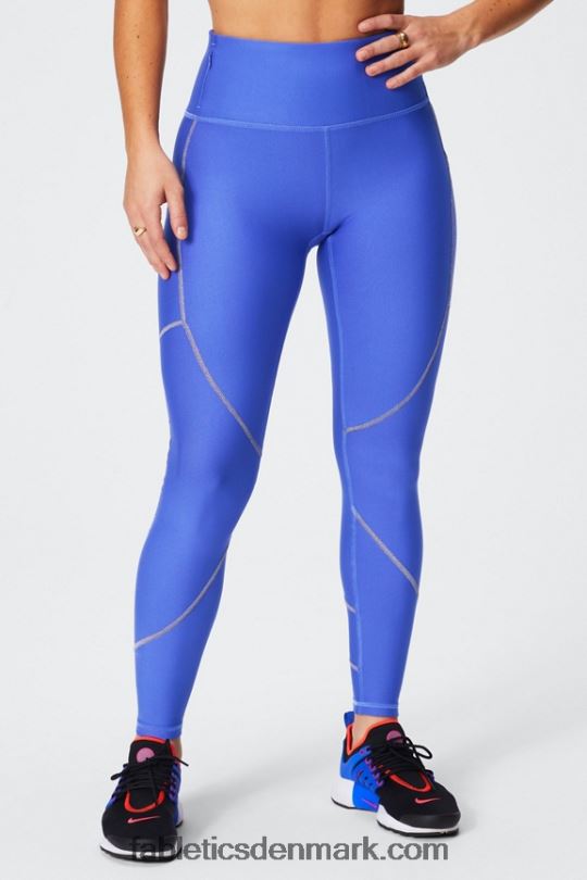 Fabletics Kvinder Therma-flex højaljet lommelegging PNX2T1035 piscina/mineralgrå