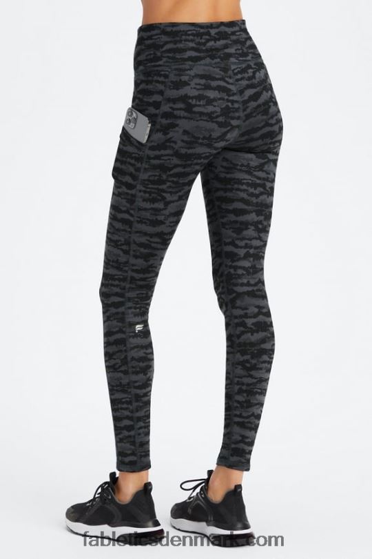 Fabletics Kvinder Therma-flex højaljet lommelegging PNX2T1037 tintigre