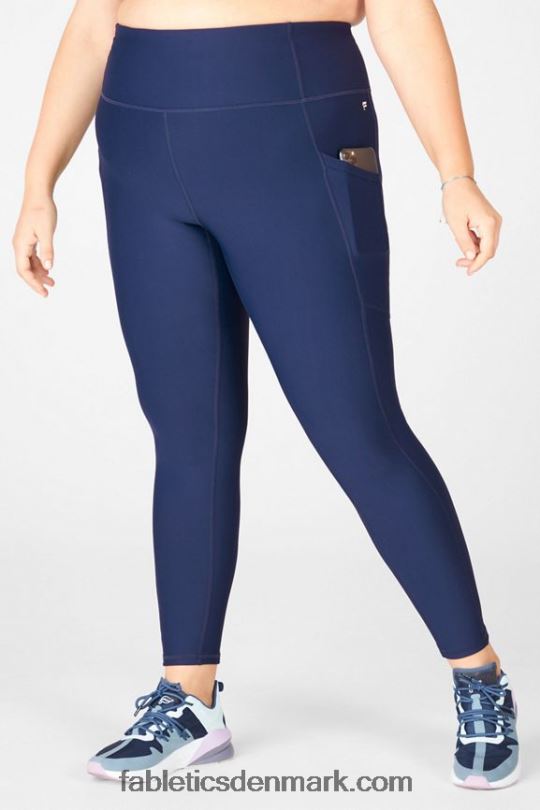 Fabletics Kvinder Therma-flex højaljet lommelegging PNX2T1039 flåde
