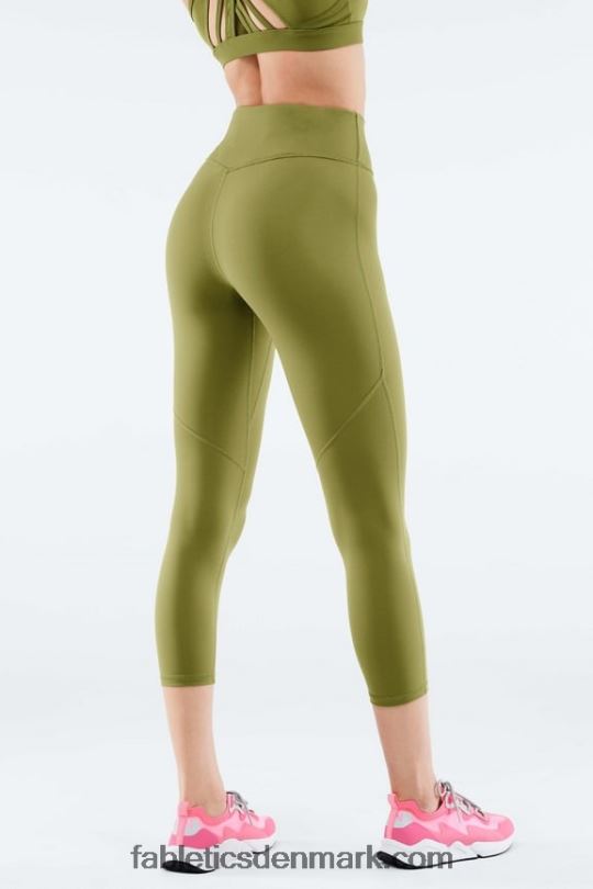 Fabletics Kvinder anywhere motion365 højtaljede capri PNX2T1282 falmet oliven