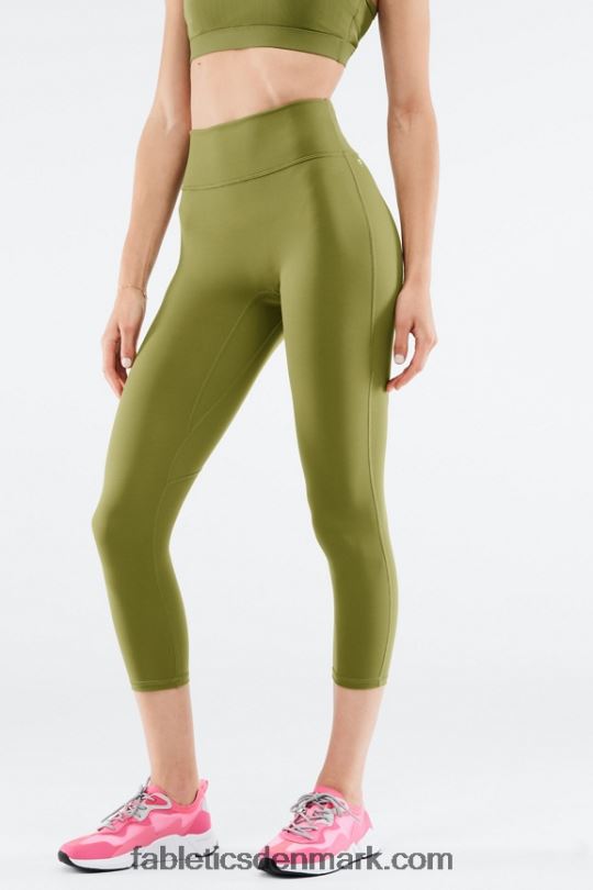 Fabletics Kvinder anywhere motion365 højtaljede capri PNX2T1282 falmet oliven