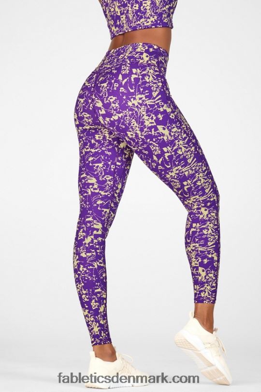 Fabletics Kvinder anywhere motion365 højtaljet legging 86 PNX2T1262 blomsternedbrydning