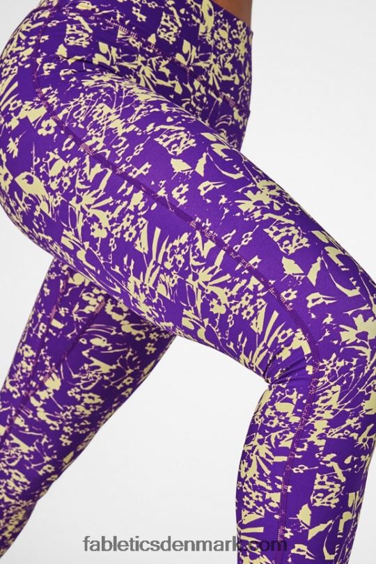 Fabletics Kvinder anywhere motion365 højtaljet legging 86 PNX2T1262 blomsternedbrydning