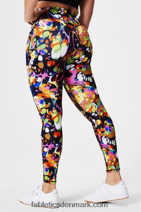 Fabletics Kvinder anywhere motion365+ højtaljet legging PNX2T937 sort kalejdoskopisk