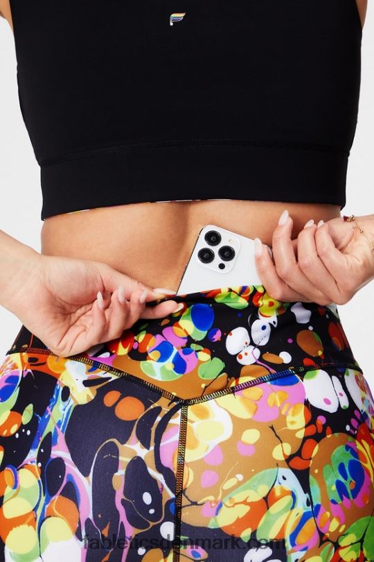 Fabletics Kvinder anywhere motion365+ højtaljet legging PNX2T937 sort kalejdoskopisk