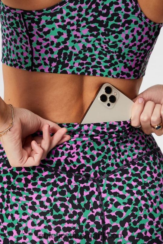 Fabletics Kvinder anywhere motion365+ højtaljet legging PNX2T938 græsgrønne safaristeder
