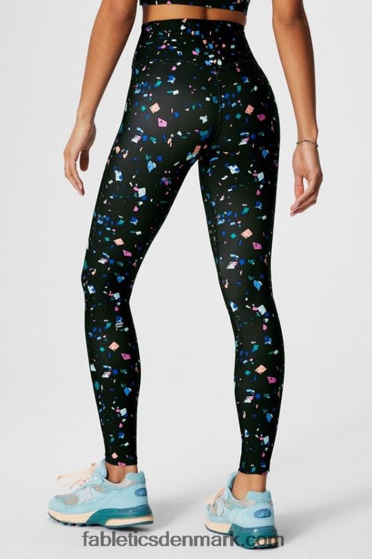 Fabletics Kvinder anywhere motion365+ højtaljet legging PNX2T944 sort terrazzo