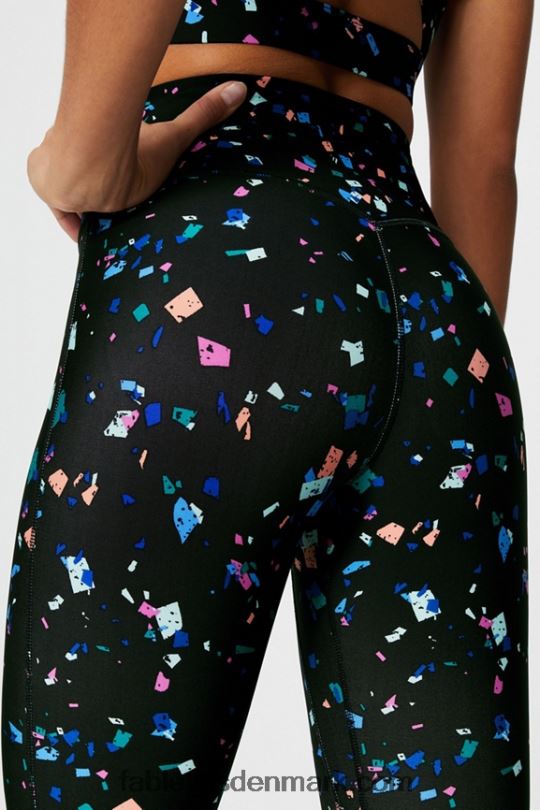 Fabletics Kvinder anywhere motion365+ højtaljet legging PNX2T944 sort terrazzo