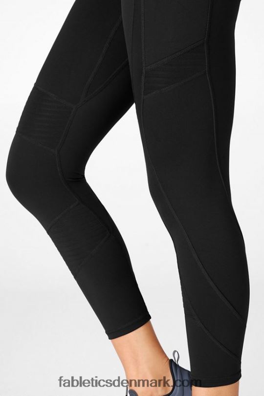 Fabletics Kvinder anywhere motion365 højtaljet moto 7/8 legging PNX2T1231 sort