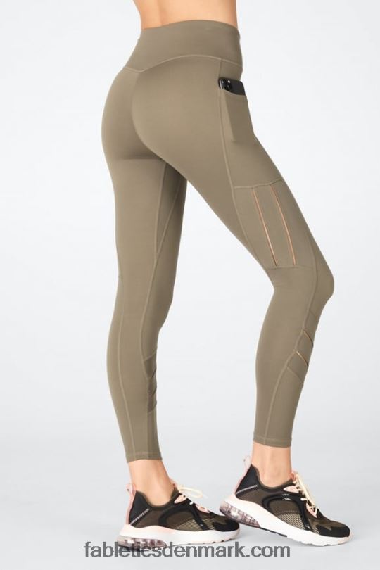 Fabletics Kvinder anywhere motion365 højtaljet moto 7/8 legging PNX2T1233 grizzly