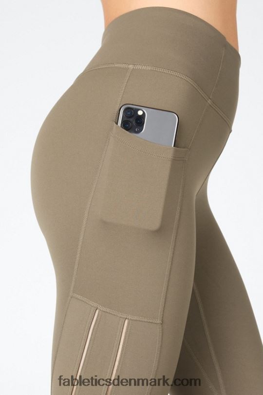 Fabletics Kvinder anywhere motion365 højtaljet moto 7/8 legging PNX2T1233 grizzly