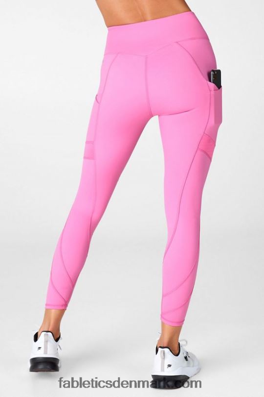 Fabletics Kvinder anywhere motion365 højtaljet moto 7/8 legging PNX2T1237 lyserød surf
