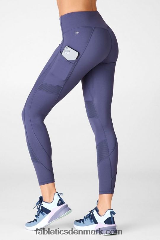 Fabletics Kvinder anywhere motion365 højtaljet moto 7/8 legging PNX2T1238 Ægæiske Hav