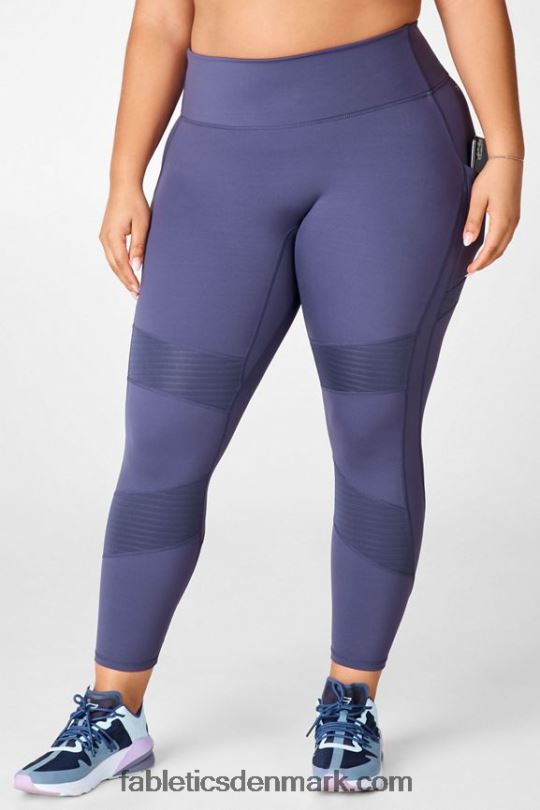 Fabletics Kvinder anywhere motion365 højtaljet moto 7/8 legging PNX2T1239 Ægæiske Hav