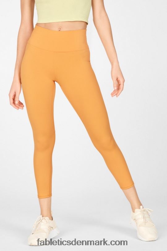 Fabletics Kvinder boost ii højtaljede stropper capri PNX2T1317 dreamsicle/citroncreme/kølig mynte
