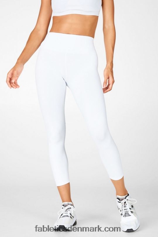 Fabletics Kvinder boost ii højtaljede stropper capri PNX2T1318 hvid/mikro prik