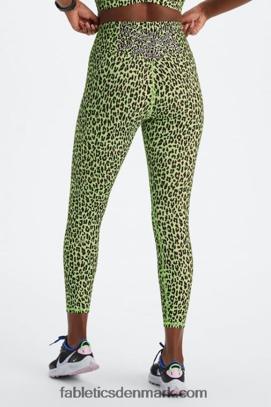 Fabletics Kvinder boost powerhold højtaljet 7/8 legging 58 PNX2T842 highlighter bølget gepard/marmoreret zebra