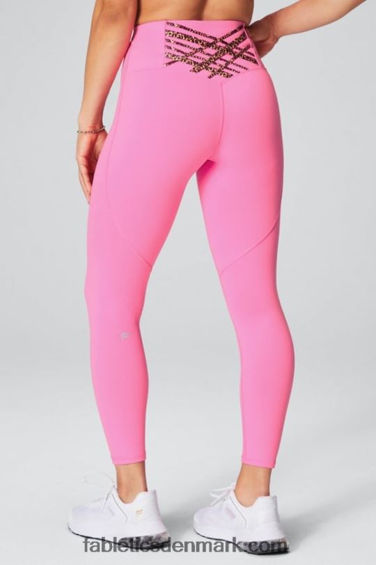 Fabletics Kvinder boost powerhold højtaljet 7/8 legging 58 PNX2T843 elektrisk rose/bølget gepard