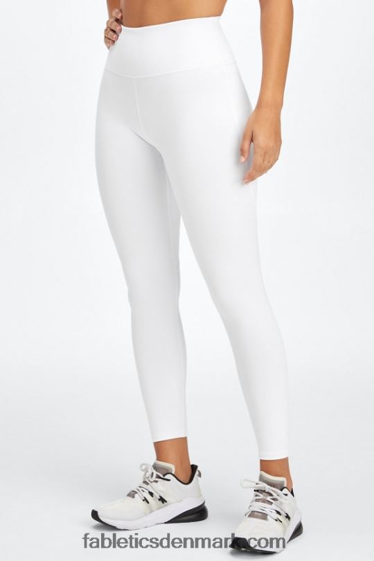 Fabletics Kvinder boost powerhold højtaljet 7/8 legging 59 PNX2T848 hvid/mikroprik/plettet