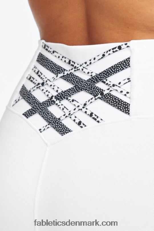 Fabletics Kvinder boost powerhold højtaljet 7/8 legging 59 PNX2T848 hvid/mikroprik/plettet