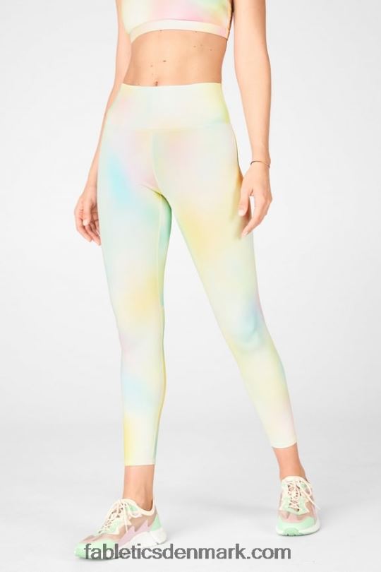Fabletics Kvinder boost powerhold højtaljet 7/8 legging 60 PNX2T850 sløring/citroncreme