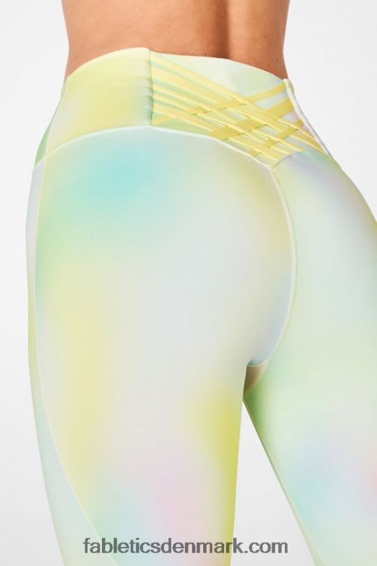 Fabletics Kvinder boost powerhold højtaljet 7/8 legging 60 PNX2T850 sløring/citroncreme