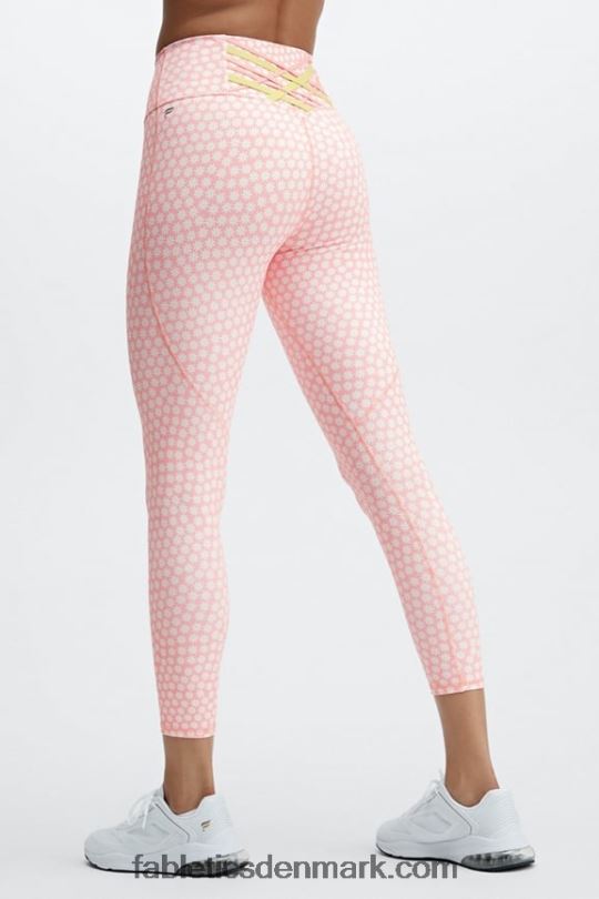 Fabletics Kvinder boost powerhold højtaljet 7/8 legging 61 PNX2T858 porter daisy/pink dust/vild lime