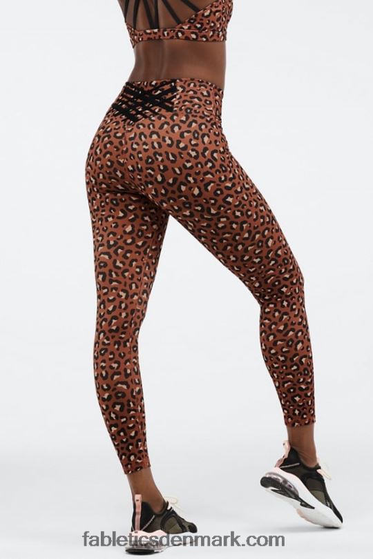 Fabletics Kvinder boost powerhold højtaljet 7/8 legging 62 PNX2T860 mokka meru/sort