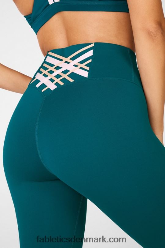 Fabletics Kvinder boost powerhold højtaljet 7/8 legging 63 PNX2T866 fjord/multi