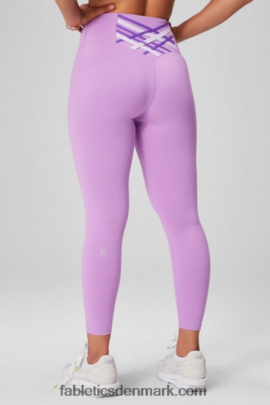 Fabletics Kvinder boost powerhold højtaljet 7/8 legging 84 PNX2T1196 krystalhule/lilla hvisken/talg lilla