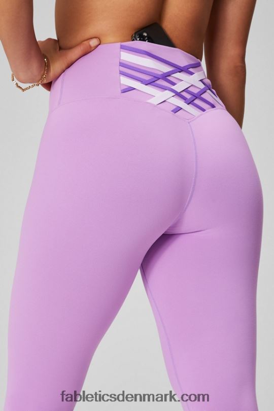 Fabletics Kvinder boost powerhold højtaljet 7/8 legging 84 PNX2T1196 krystalhule/lilla hvisken/talg lilla