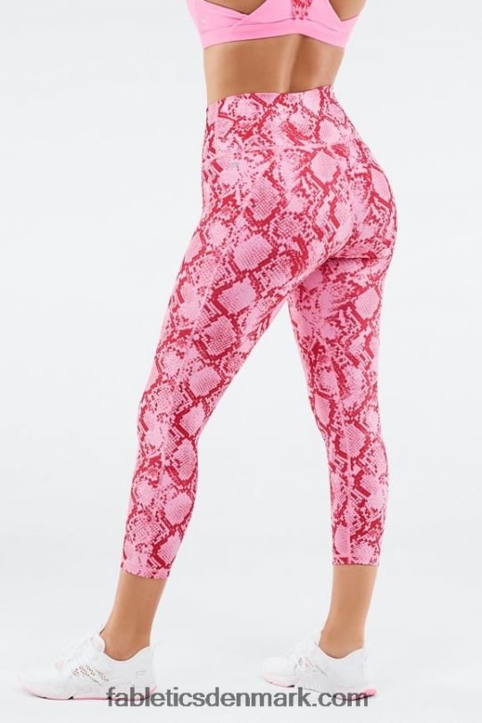 Fabletics Kvinder definere powerhold højtaljede capri PNX2T988 persimmon python