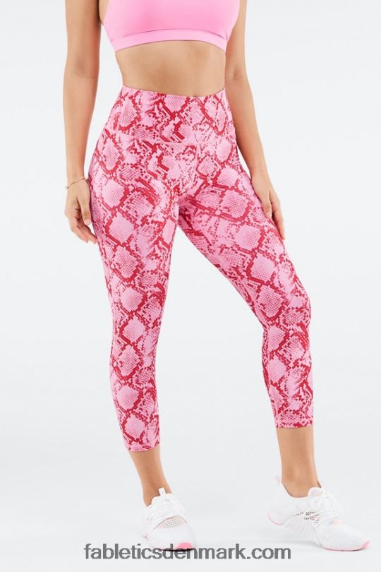 Fabletics Kvinder definere powerhold højtaljede capri PNX2T988 persimmon python